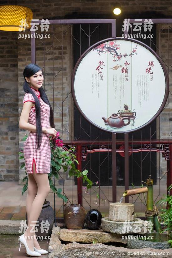 IMiss爱蜜社 - 黄歆苑女仆风，精选美图，脑海中开始飘起奇怪的联想。