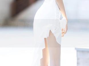 语画界 - 原图对比，写真之美——程程程的白裙，笔尖涂抹的日子。